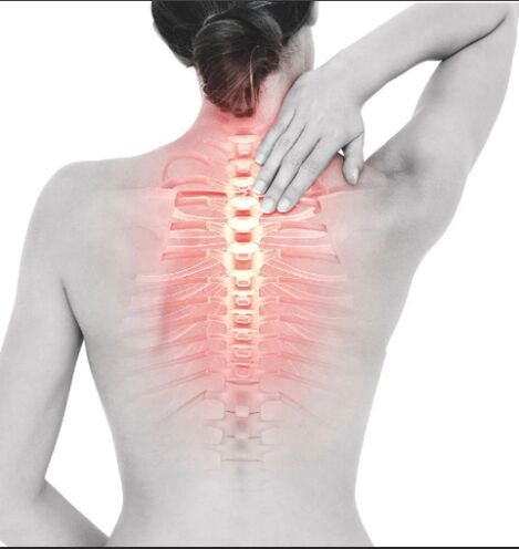 Osteochondrosis of the chest region